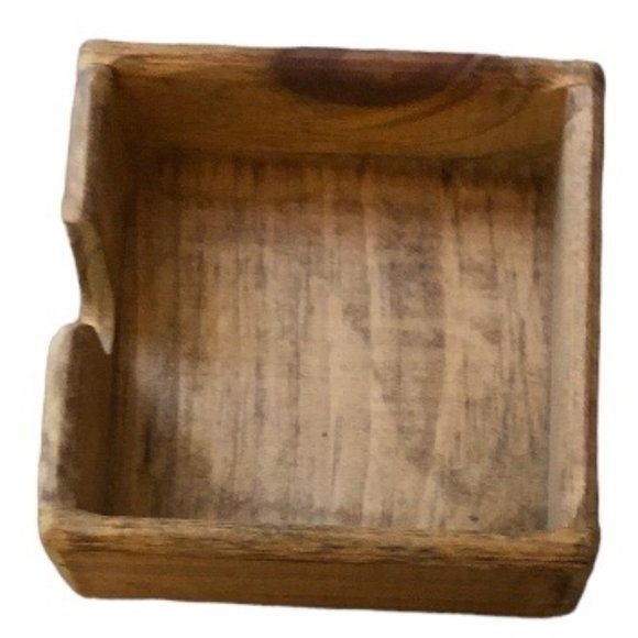 Vtg: 5 Cork-backed Christmas Santa Coasters with Wooden Holder Holiday Set X-Mas - Picture 3 of 4